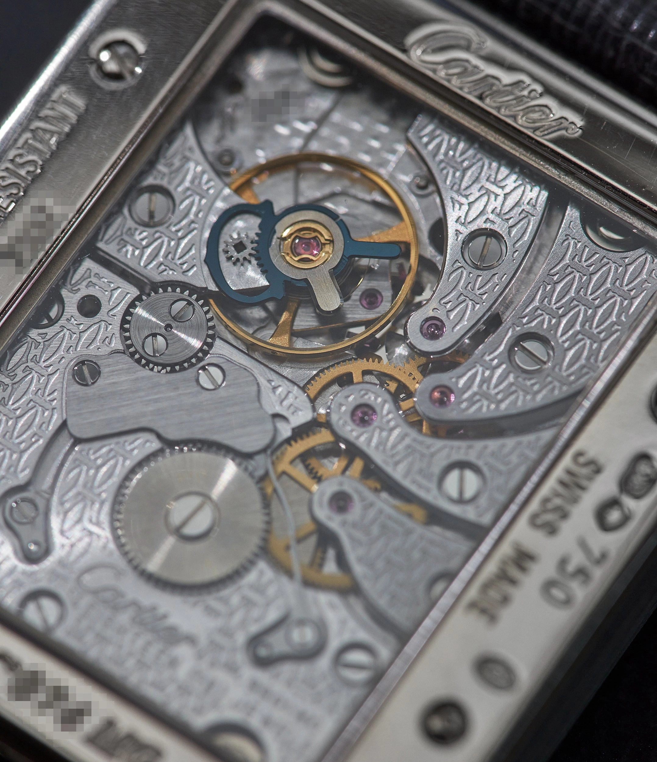 Tank  Vis | Dual-Time | White Gold