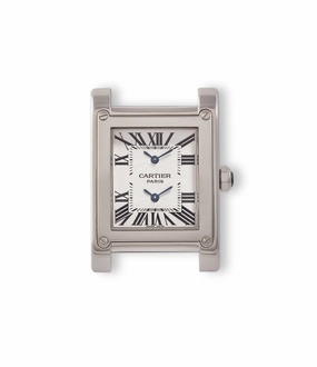 Tank  Vis | Dual-Time | White Gold