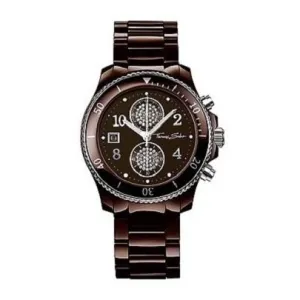 Thomas Sabo Chronograph Brown Ceramic Bracelet Watch, WA0093-238-205