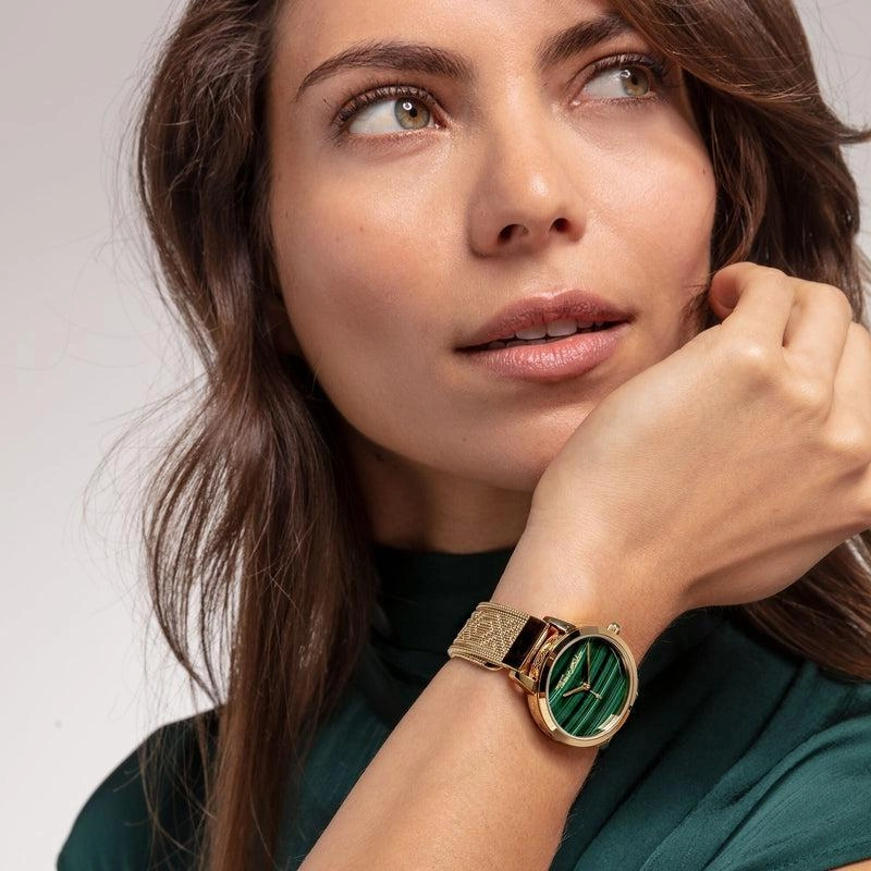 Thomas Sabo womens watch Garden Spirit malachite gold