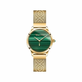 Thomas Sabo womens watch Garden Spirit malachite gold
