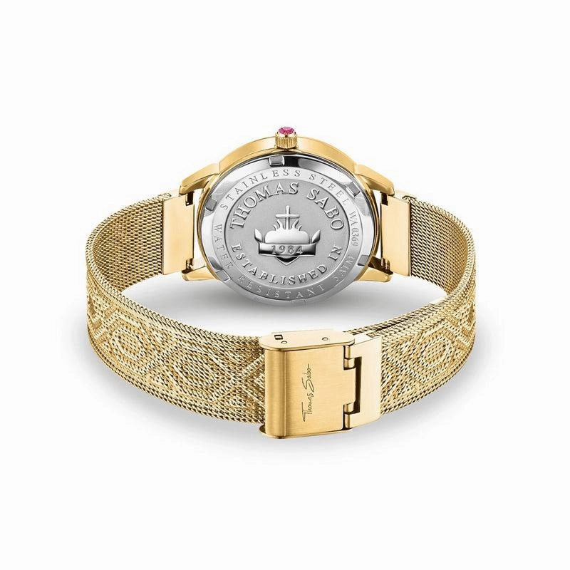 Thomas Sabo Womens watch kaleidoscope dragonfly silver green