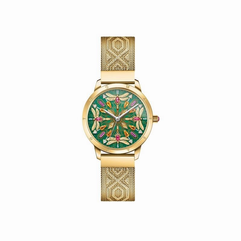 Thomas Sabo Womens watch kaleidoscope dragonfly silver green