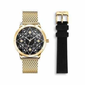 Thomas Sabo Womens watch Spirit Cosmos starry sky gold