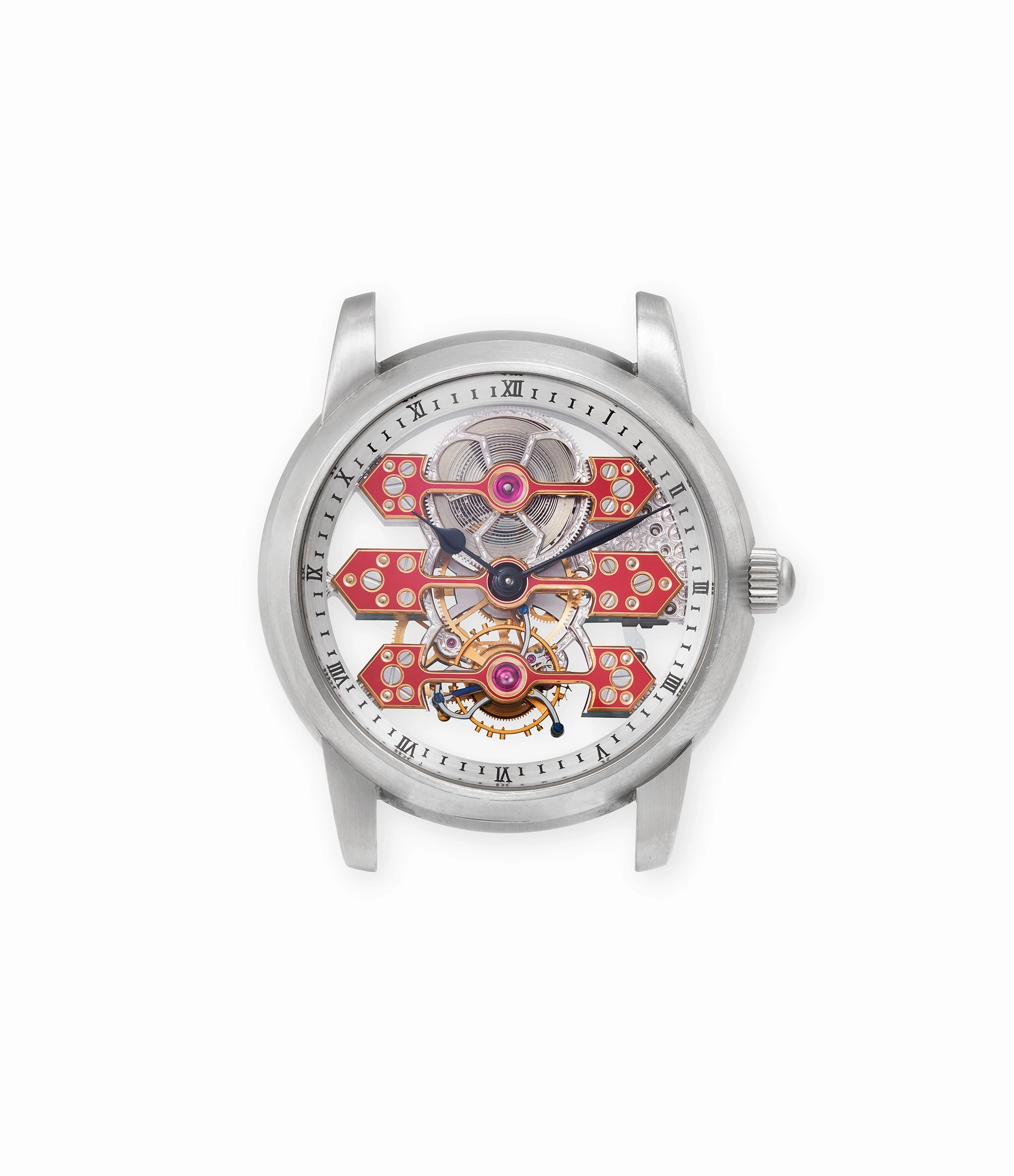 Three Bridges Tourbillon Skeleton, Unique Piece, Titanium