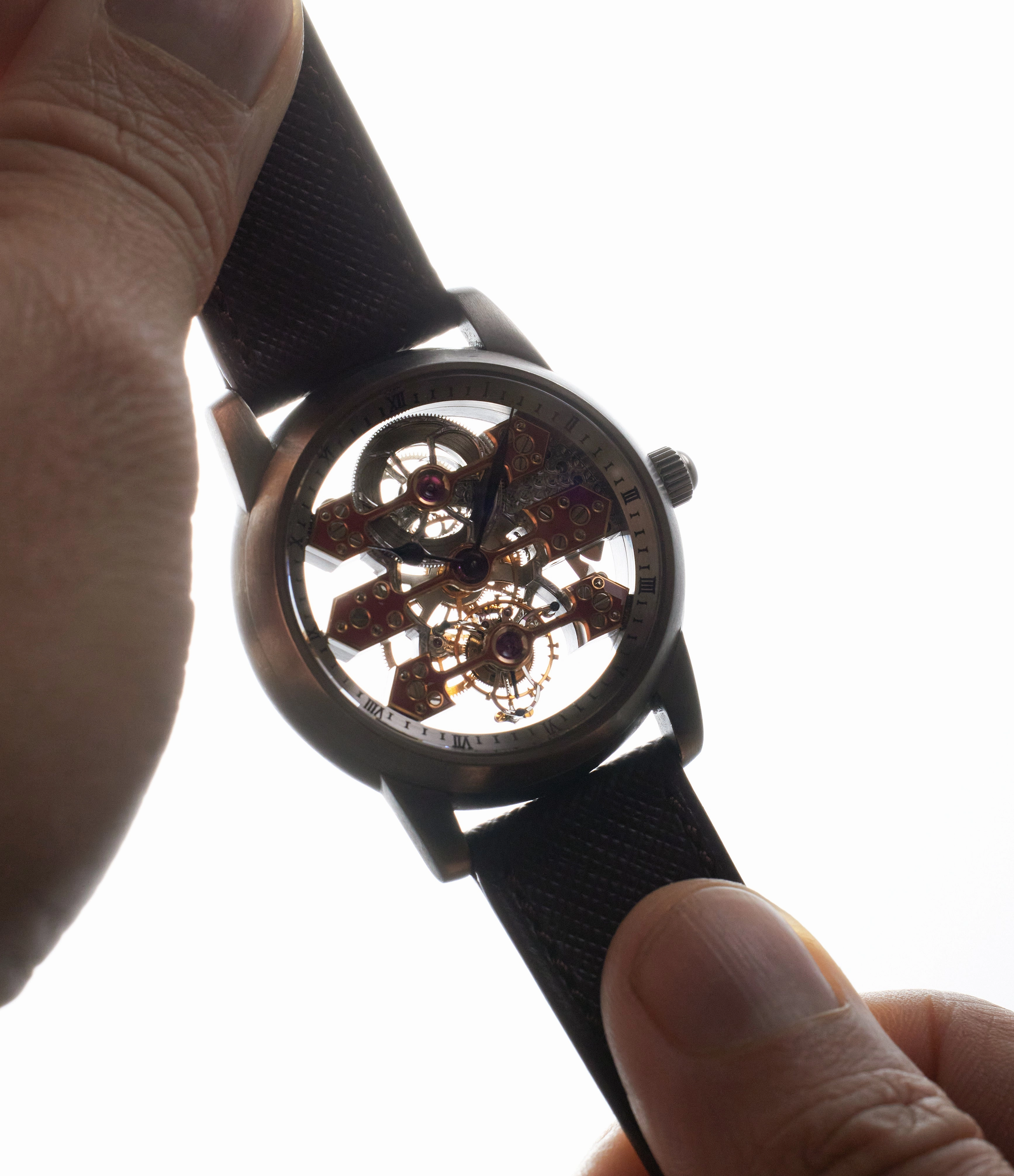 Three Bridges Tourbillon Skeleton, Unique Piece, Titanium