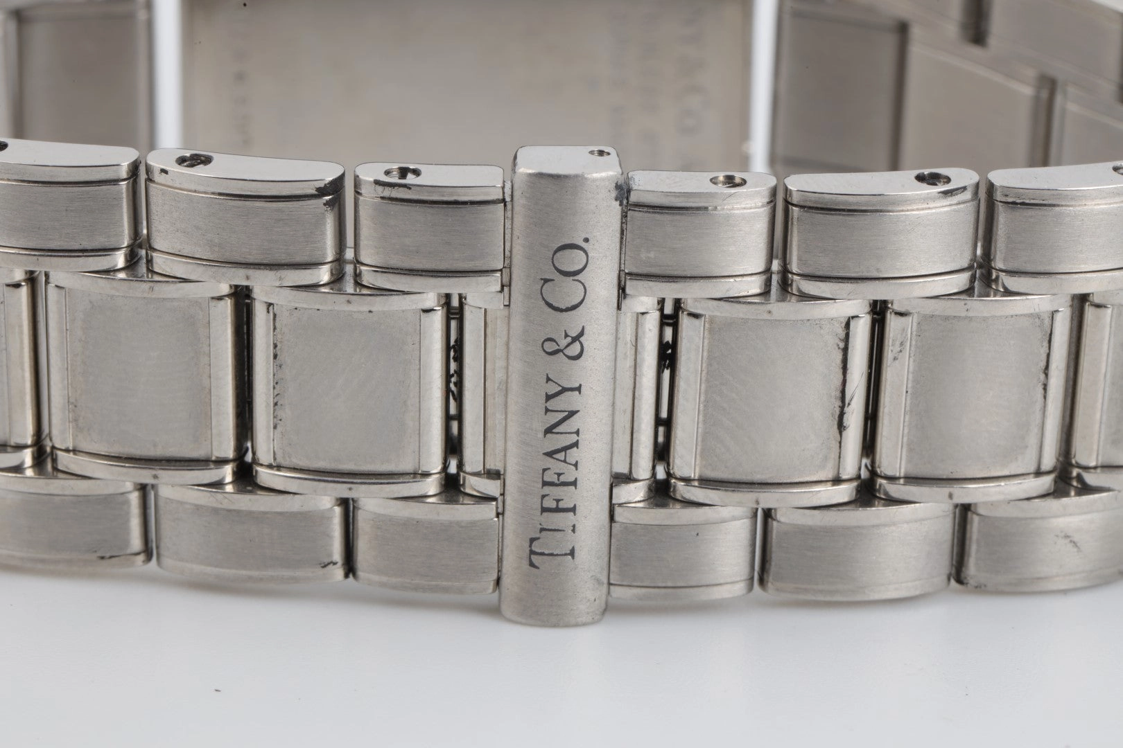 Tiffany & Co. "ATLAS" Square Stainless Steel 28mm Ladies Watch