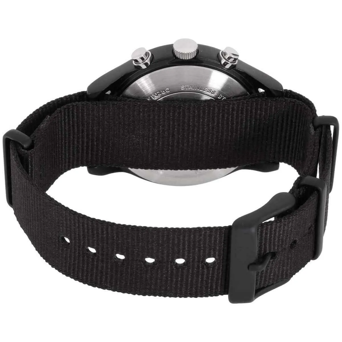 Timex Men's Chronograph Watch - MK1 Black Dial Black Nylon Strap | TW2R67700VQ
