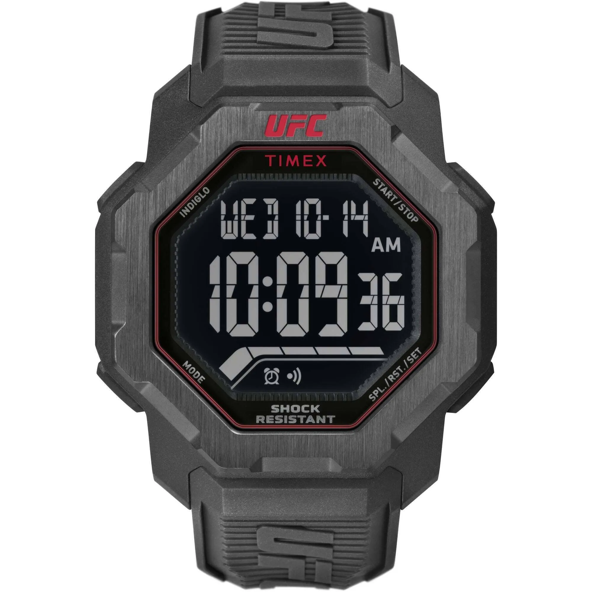 Timex Men's Digital Watch - UFC Strength Black Polyurethane Strap | TW2V88100