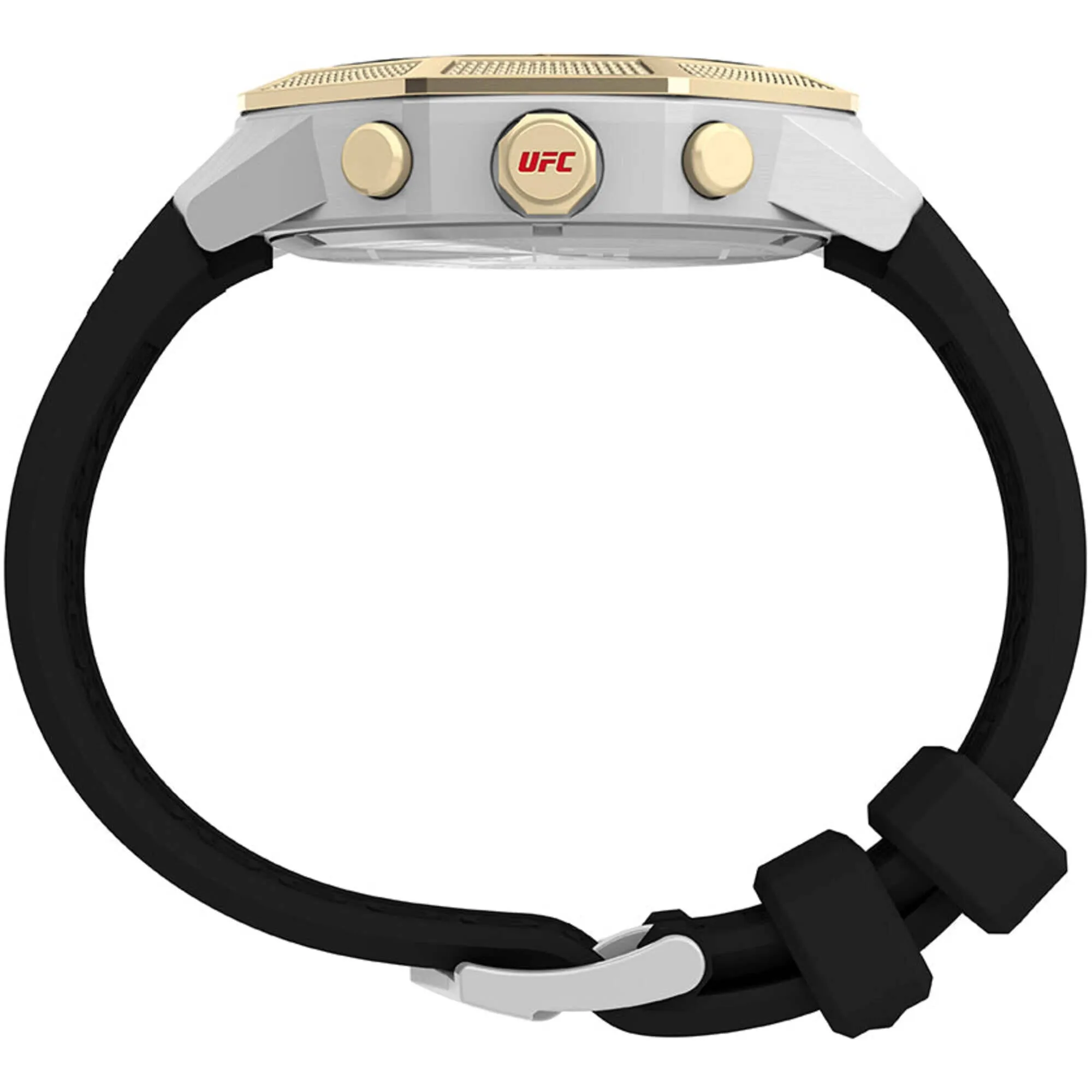 Timex Men's Watch - UFC King Chrono Gold Tone Bezel Black Dial Strap | TW2V87300