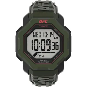 Timex Men's Watch - UFC Knockout Chrono Digital Dial Green Resin Strap | TW2V88300