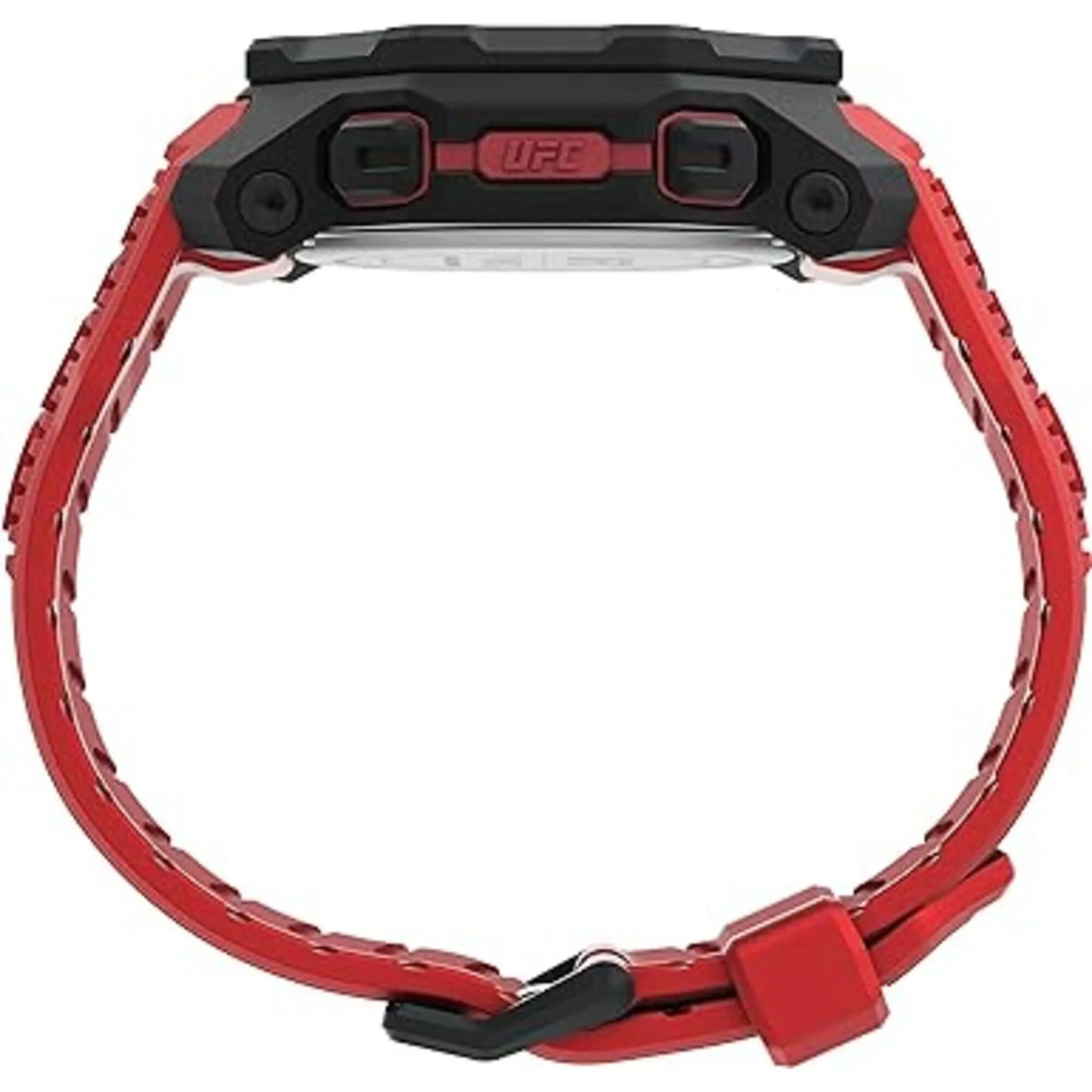 Timex Men's Watch - UFC Knockout Chrono Grey Digital Dial Red Resin Strap | TW2V88200