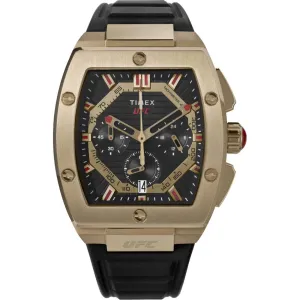 Timex Men's Watch - UFC Street Chronograph Yellow Gold Case Black Strap | TW2V88000