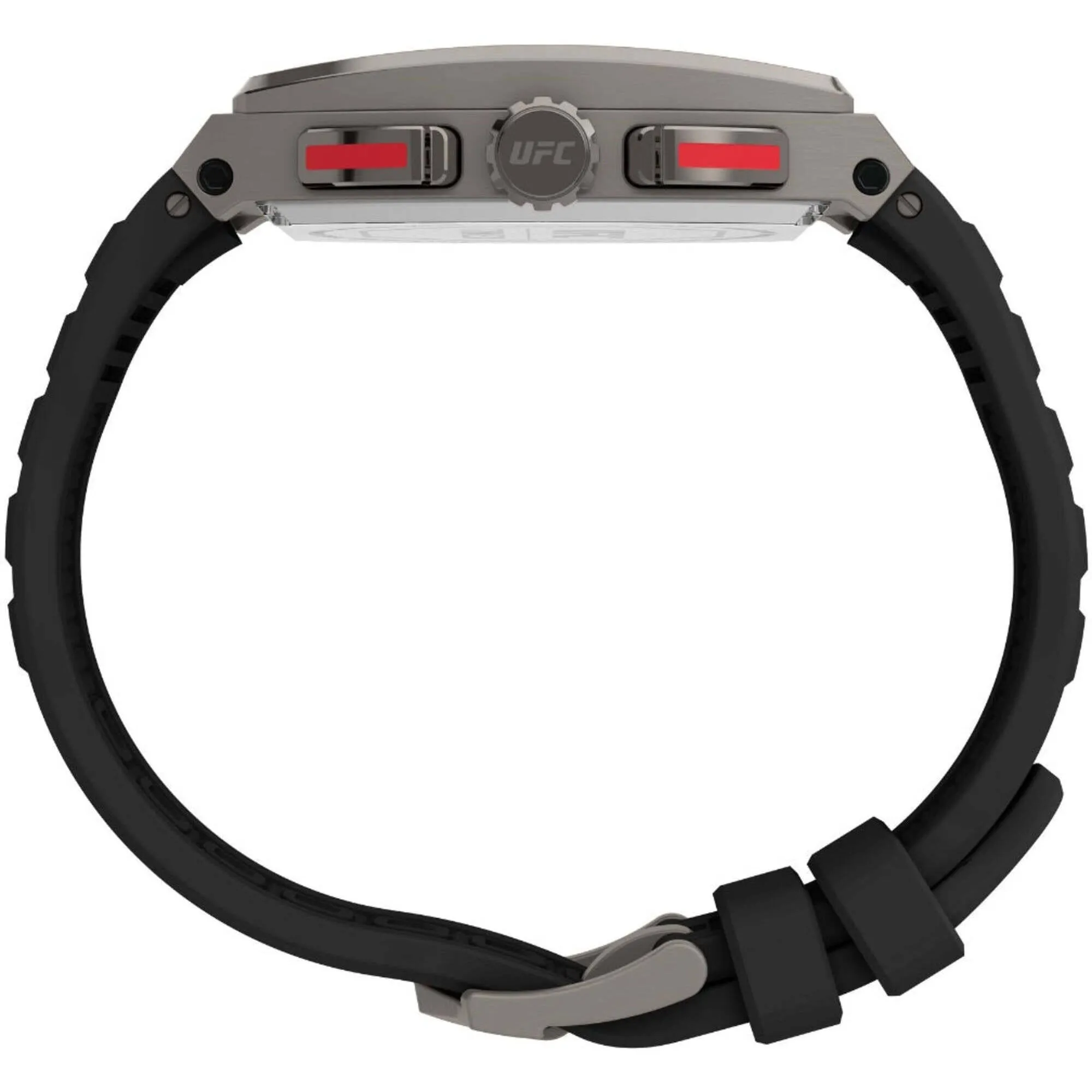 Timex Men's Watch - UFC Street Gunmetal Case Black Silicone Strap | TW2V87400