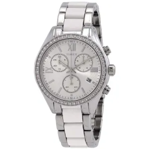 Timex Women's Watch - Classic Two Tone Silver Tone and White Bracelet | TW2V74700