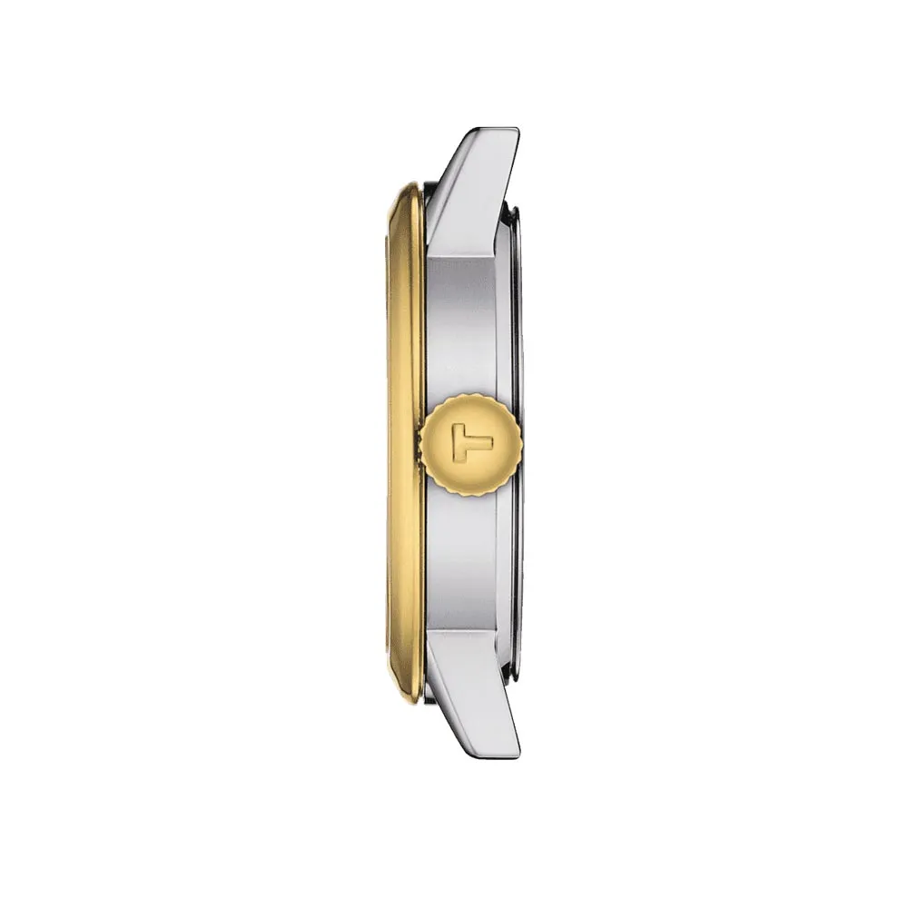 Tissot Classic Dream Lady 28mm Ivory Dial Yellow Gold PVD Steel Quartz Watch T1292102226300
