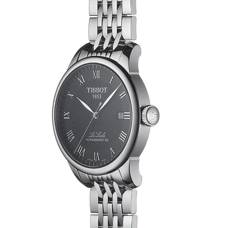 Tissot Le Locle Powermatic 80 Black Dial 39.3mm Automatic Gents Watch T0064071105300