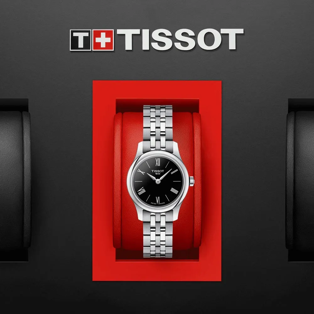 Tissot Tradition 5.5 Lady 25mm Black Dial Quartz Watch T0630091105800