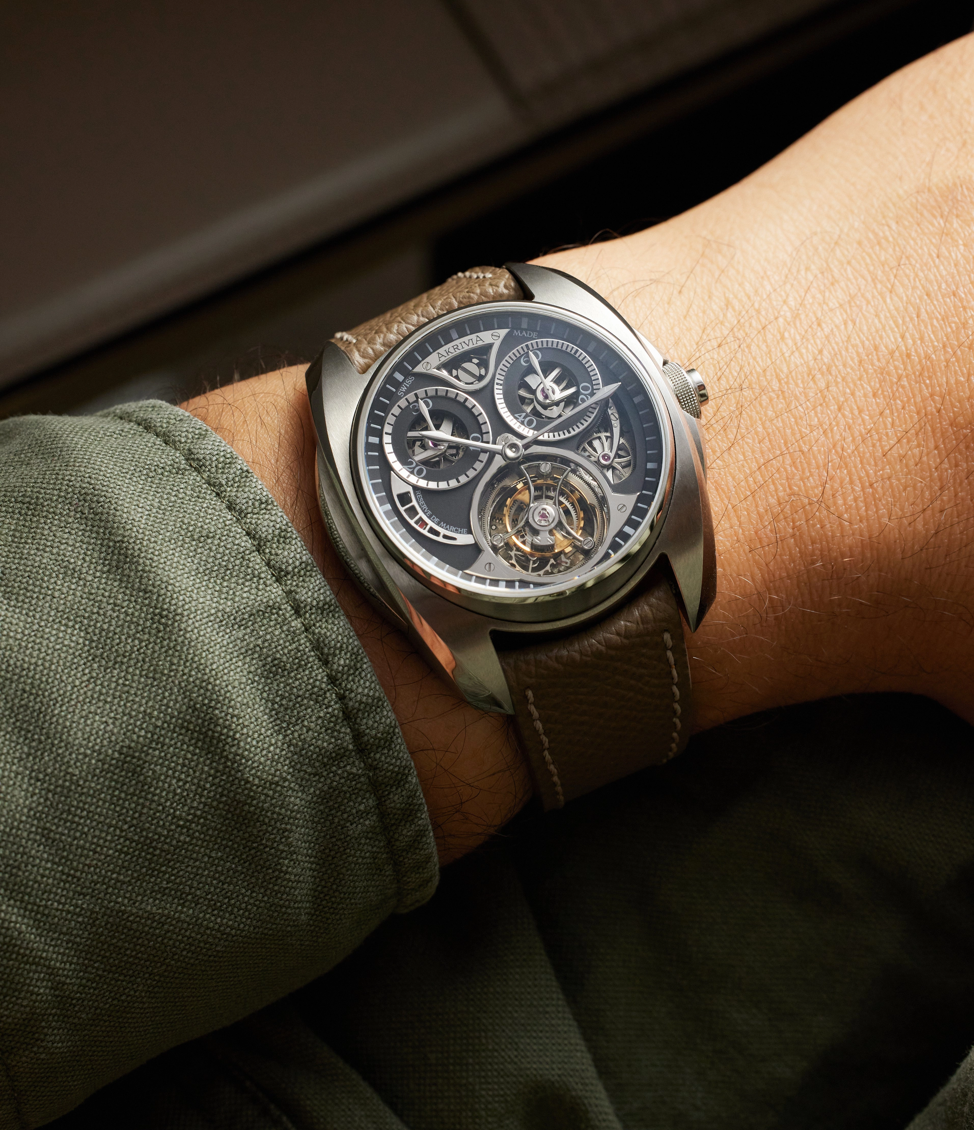 Tourbillon Chronographe Monopoussoir | AK-01 | Stainless Steel