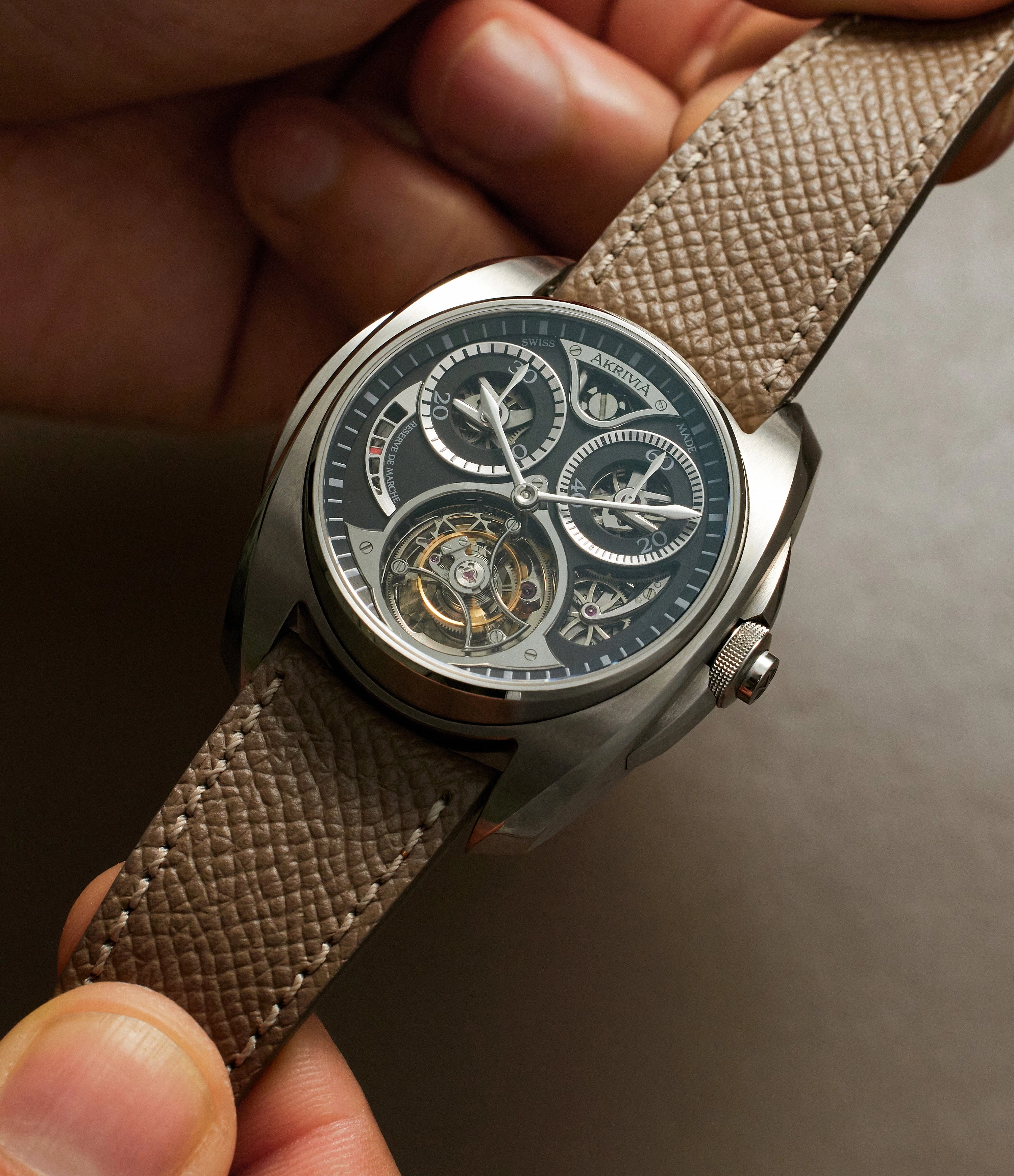 Tourbillon Chronographe Monopoussoir | AK-01 | Stainless Steel