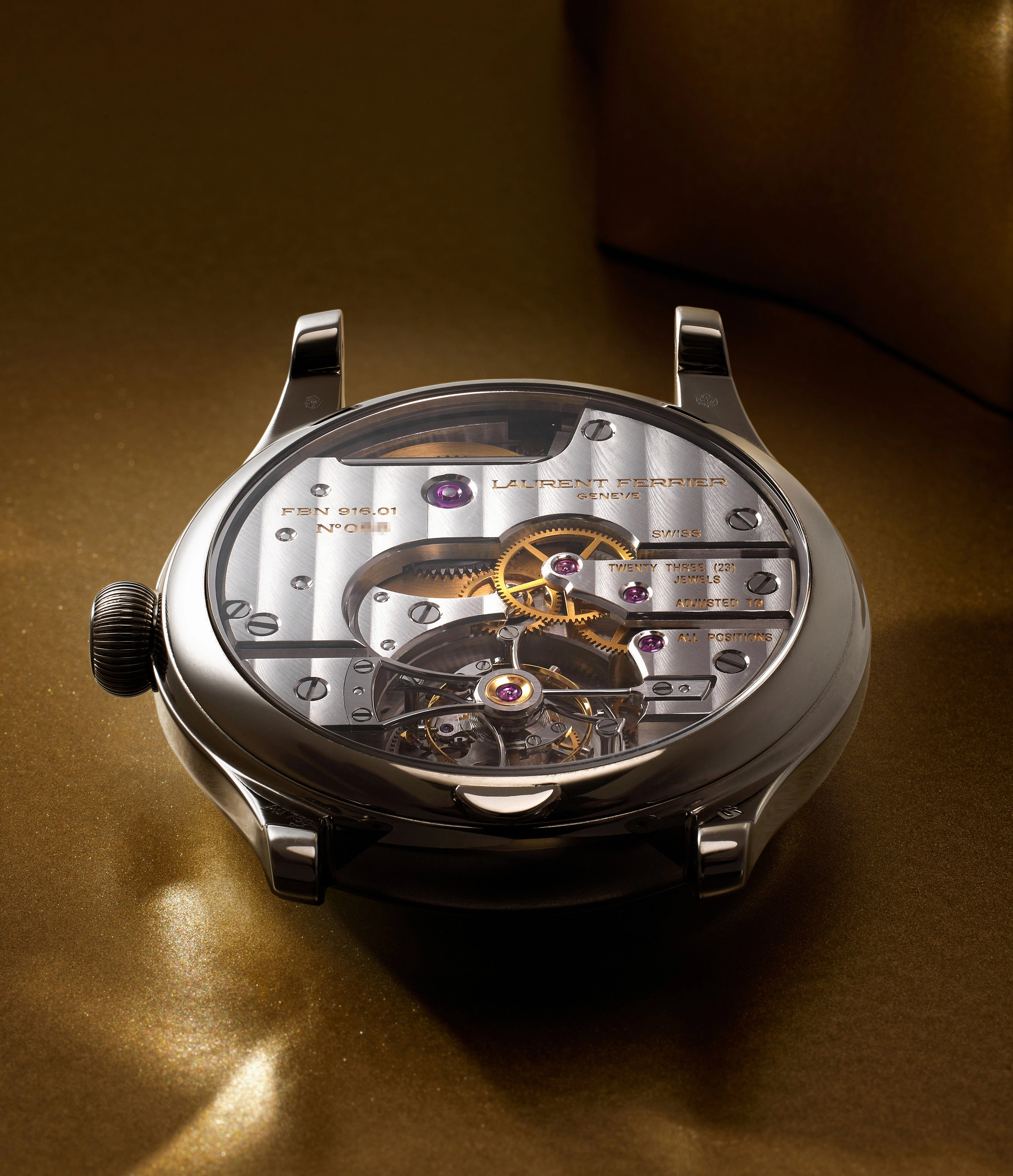 Tourbillon Double Spiral | Besanon Certified | 39mm | White Gold