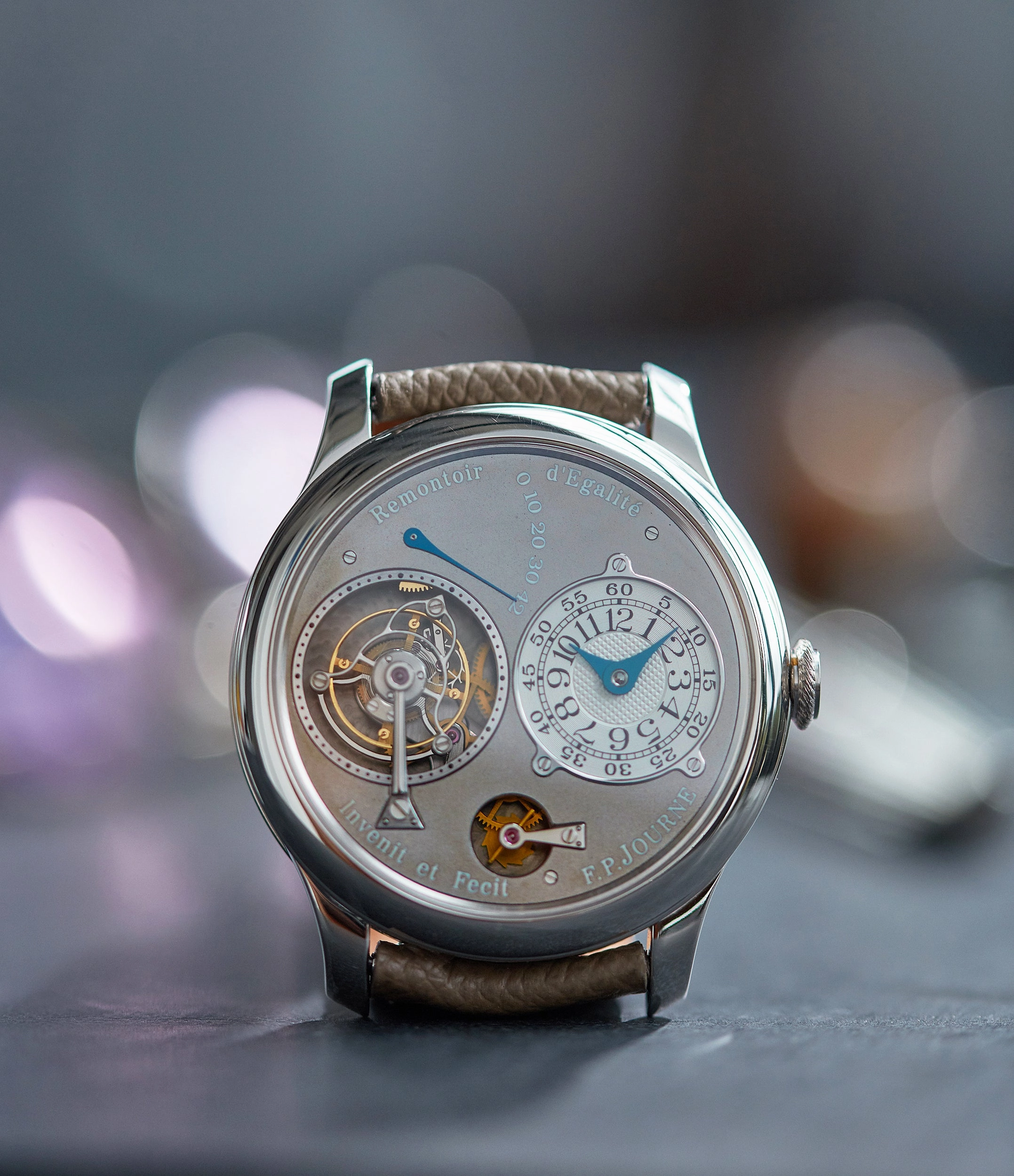 Tourbillon Remontoir | Ruthenium Dial | 40mm | Platinum