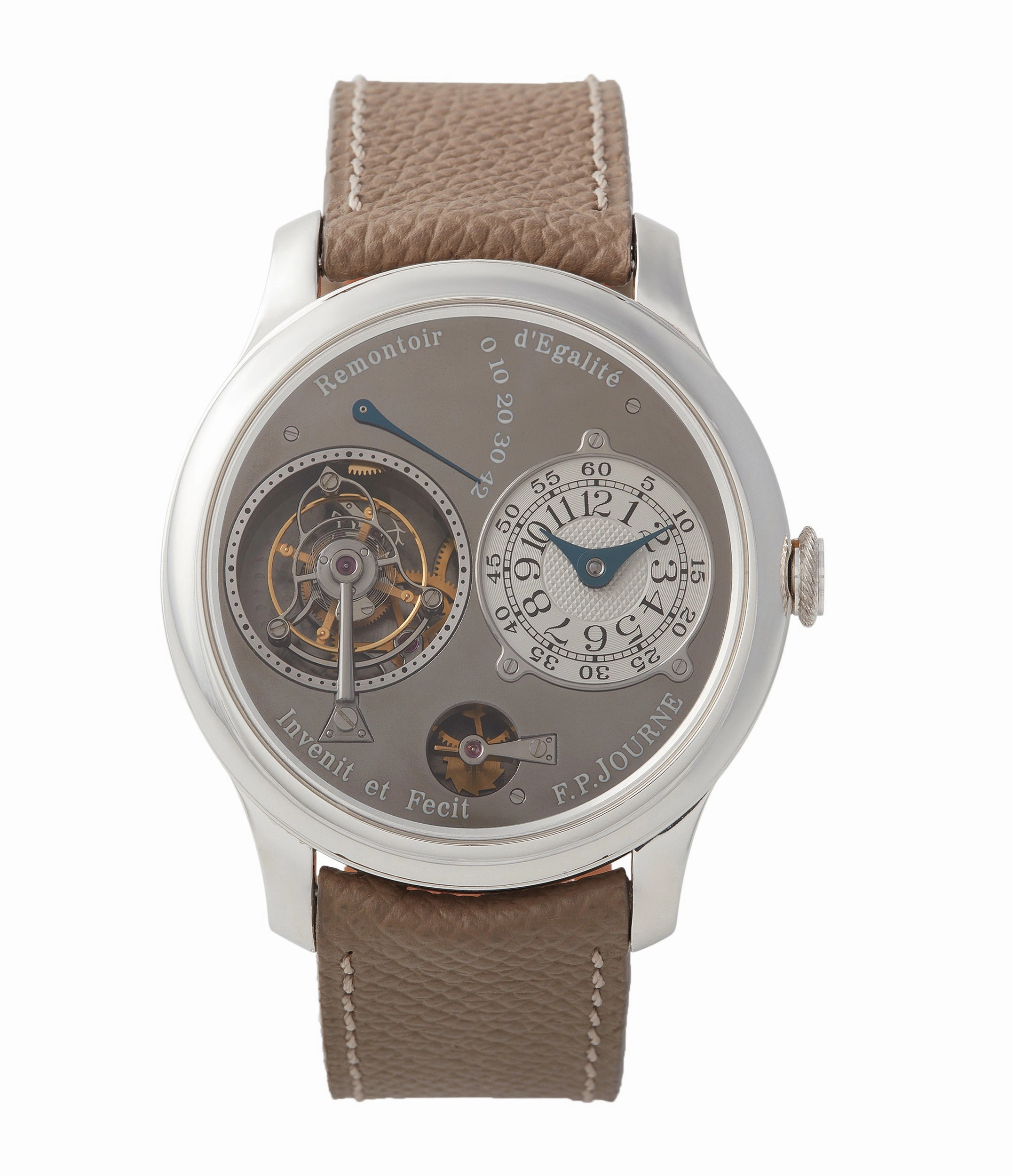 Tourbillon Remontoir | Ruthenium Dial | 40mm | Platinum