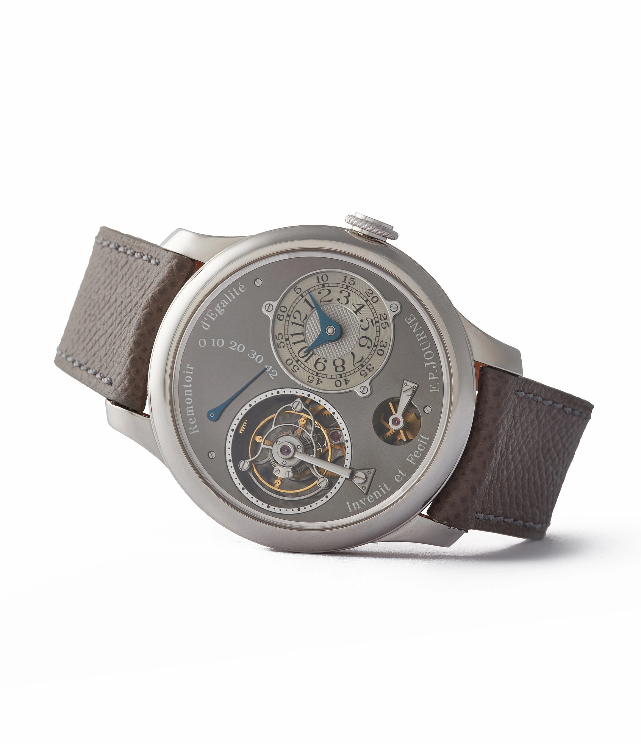 Tourbillon Remontoir | Ruthenium Dial | 40mm | Platinum