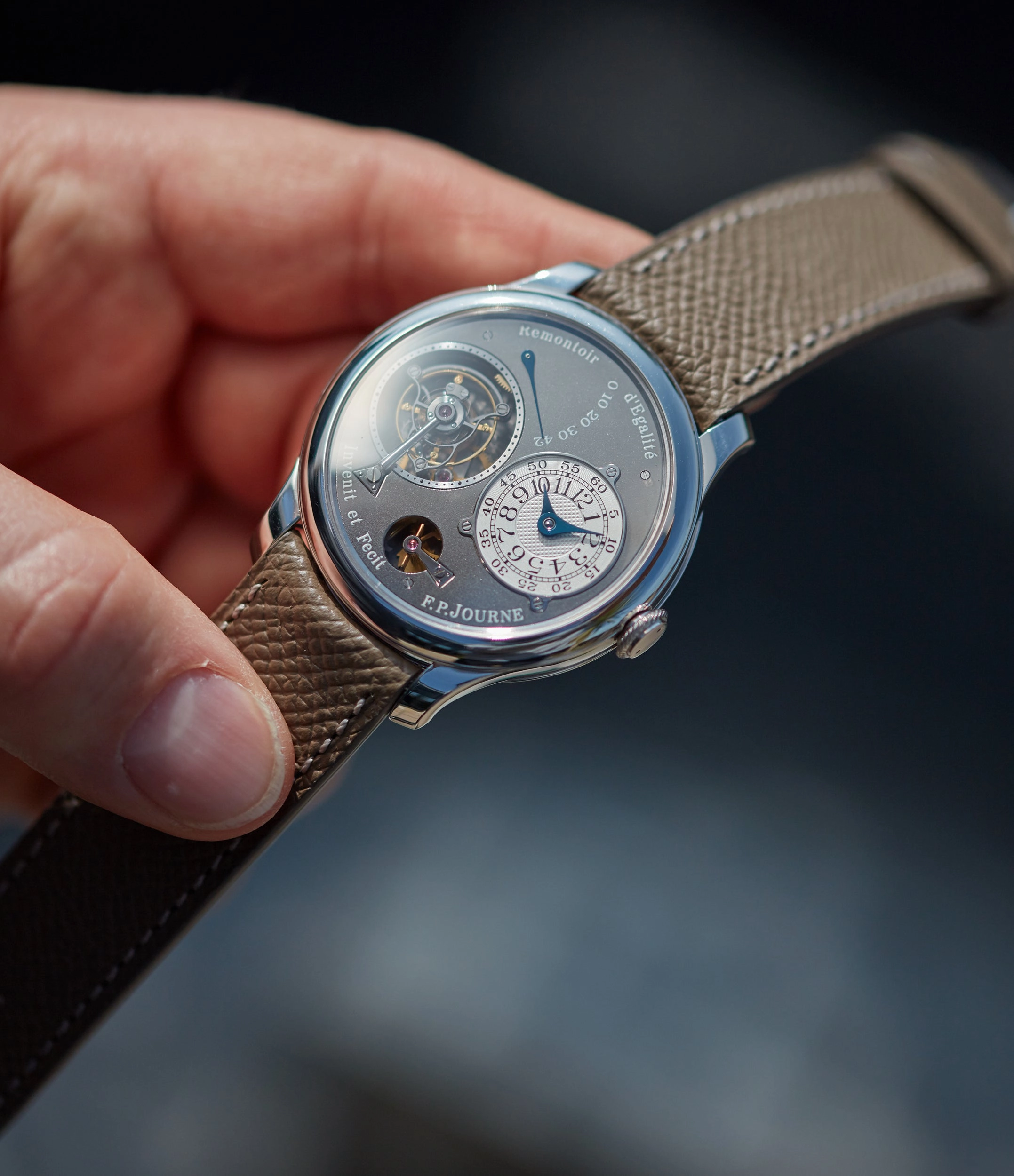 Tourbillon Remontoir | Ruthenium Dial | 40mm | Platinum