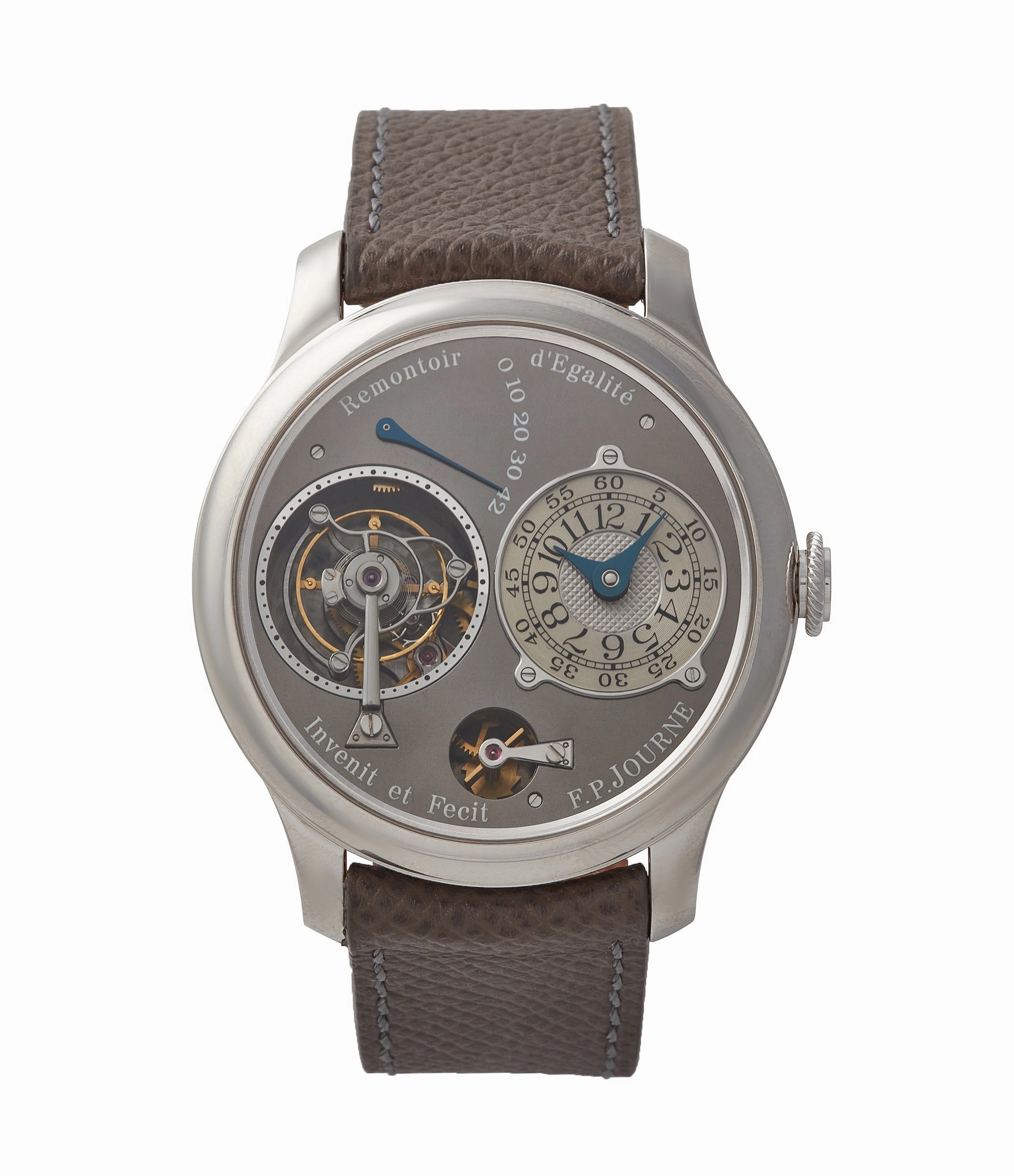Tourbillon Remontoir | Ruthenium Dial | 40mm | Platinum