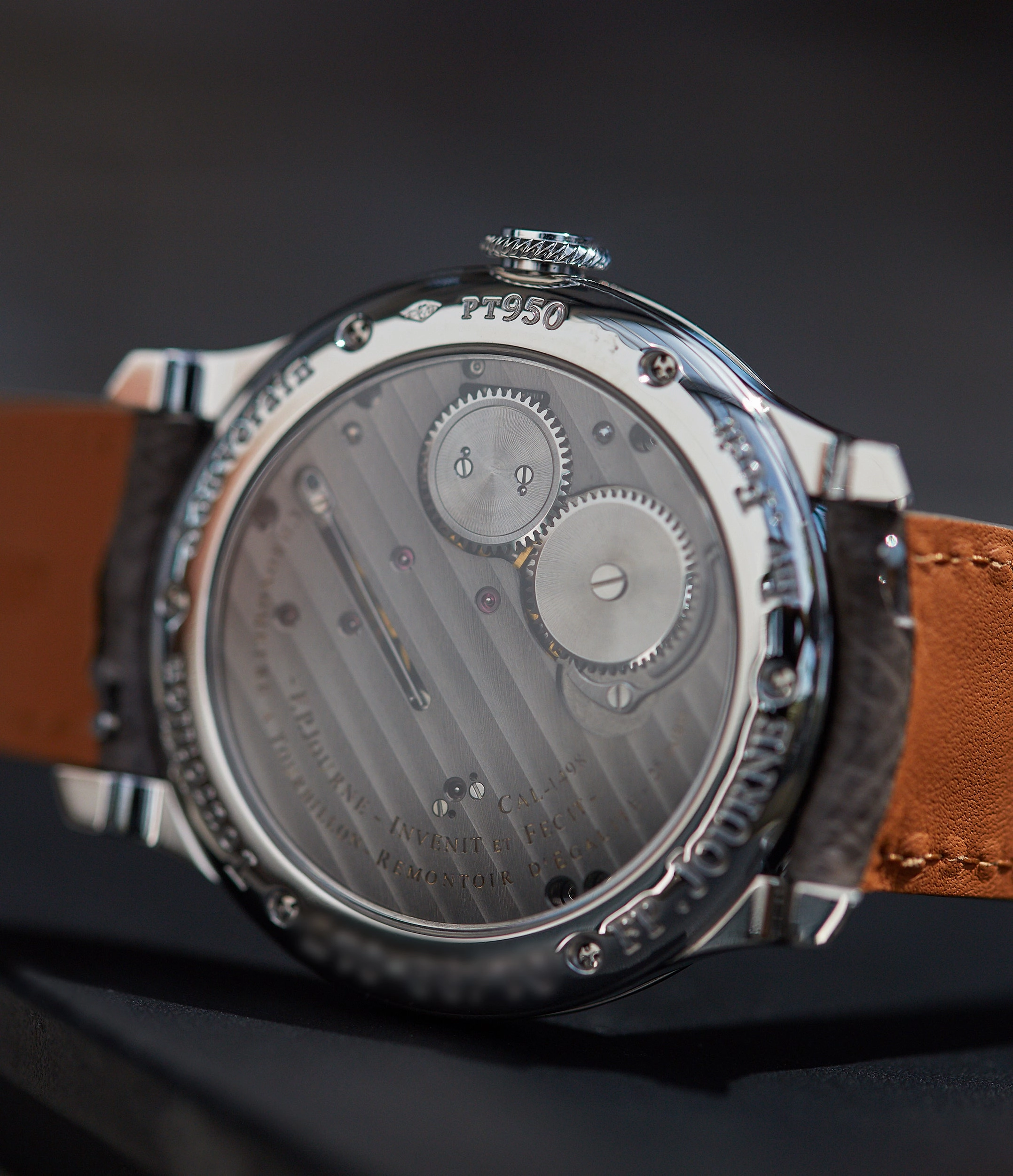 Tourbillon Remontoir | Ruthenium Dial | 40mm | Platinum