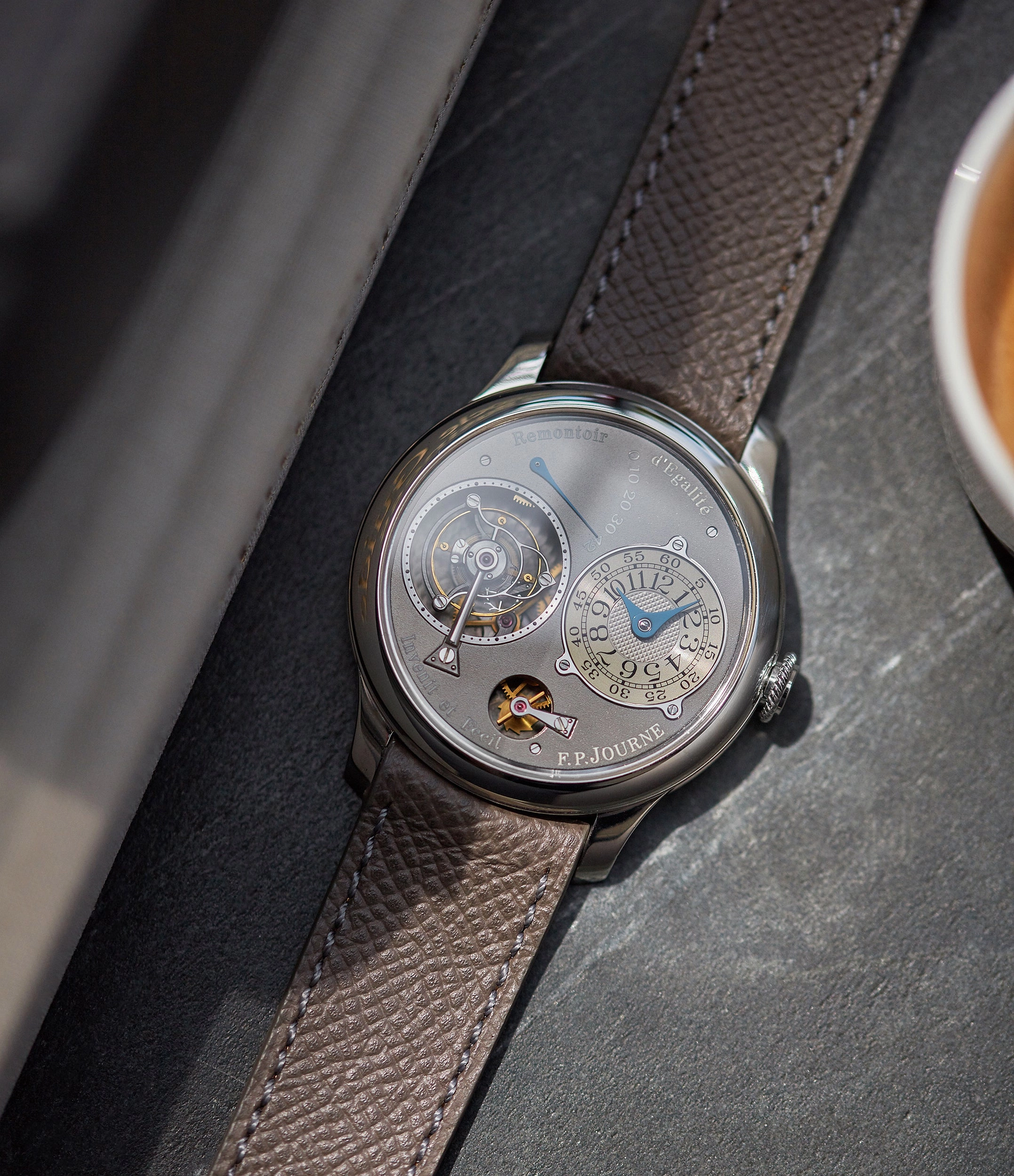 Tourbillon Remontoir | Ruthenium Dial | 40mm | Platinum