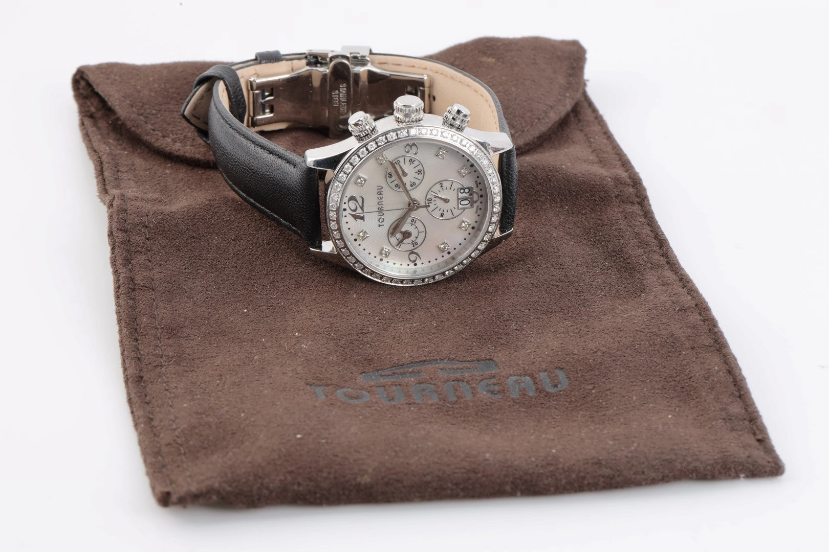 Tourneau 62209 Stainless Steel With Diamonds 36mm Ladies Watch