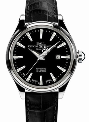 Trainmaster Eternity Black Ladies - Leather - Ref. NL2080D-LJ-BK