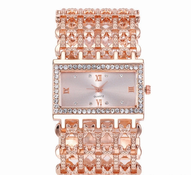 Trendy Steel Band Womens Watch Quartz European Style