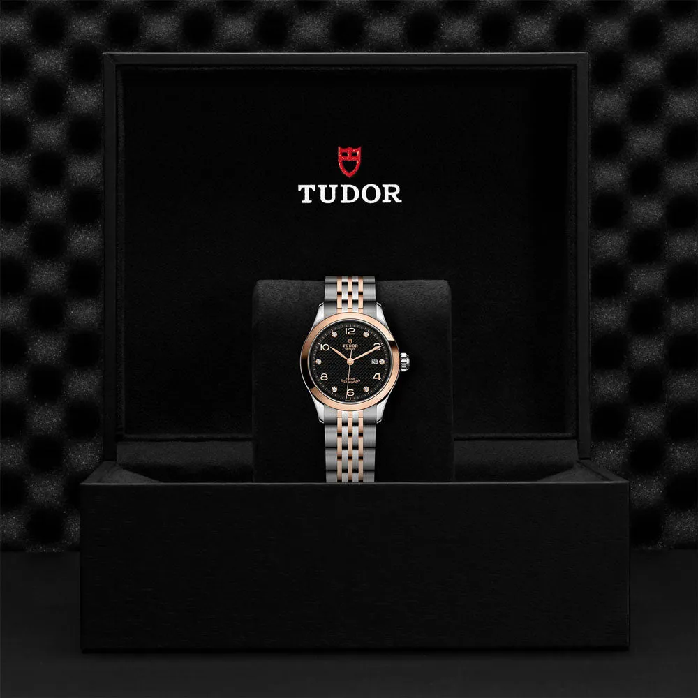 TUDOR 1926 28mm Black Dial Steel & Gold Ladies Watch M91351-0004