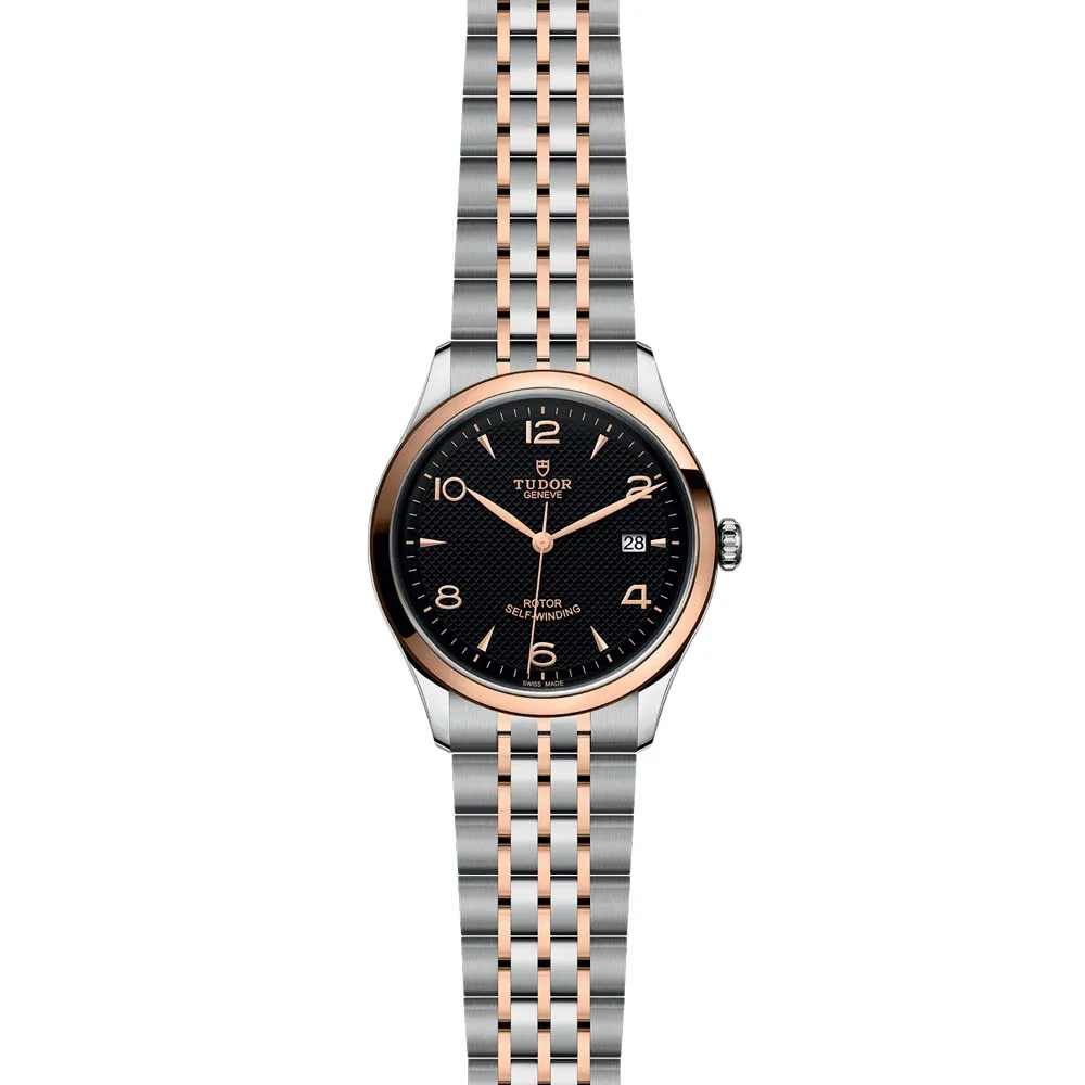 TUDOR 1926 39mm Black Dial Steel & Gold Watch M91551-0003