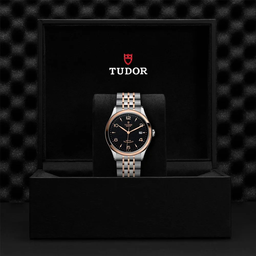 TUDOR 1926 39mm Black Dial Steel & Gold Watch M91551-0003