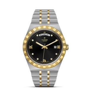 TUDOR Royal 41mm Black Dial Steel & Gold Gents Watch M28603-0005