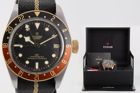 Tudor Black Bay GMT 79833  Steel & 18K Yellow Gold 41mm Watch (Original Box)
