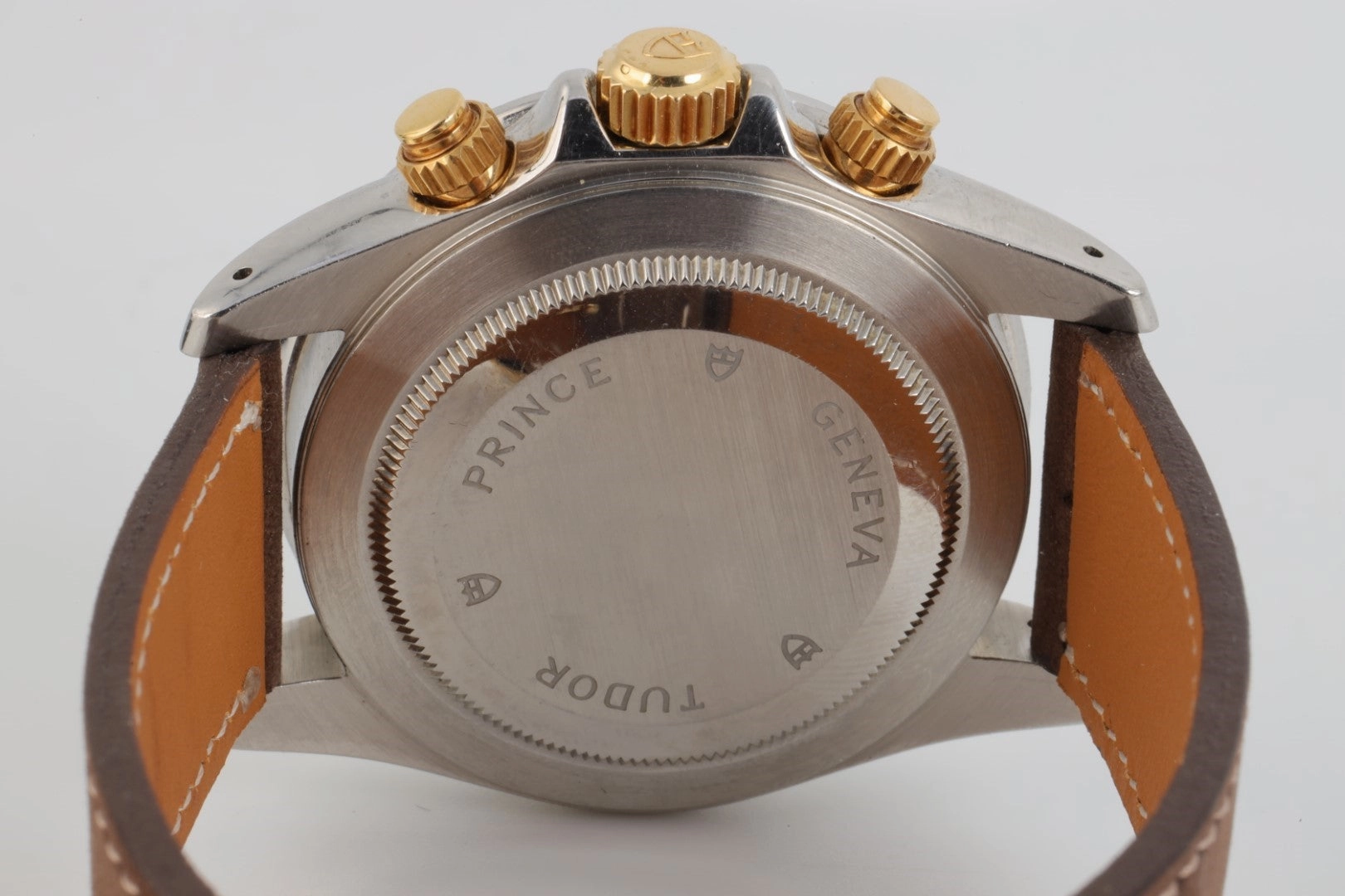 Tudor Oyster Prince Date Chronograph Stainless 18k Yellow Gold 40mm Watch