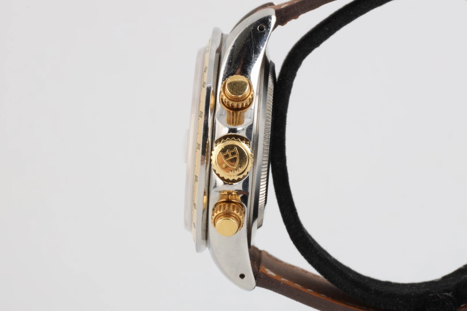 Tudor Oyster Prince Date Chronograph Stainless 18k Yellow Gold 40mm Watch