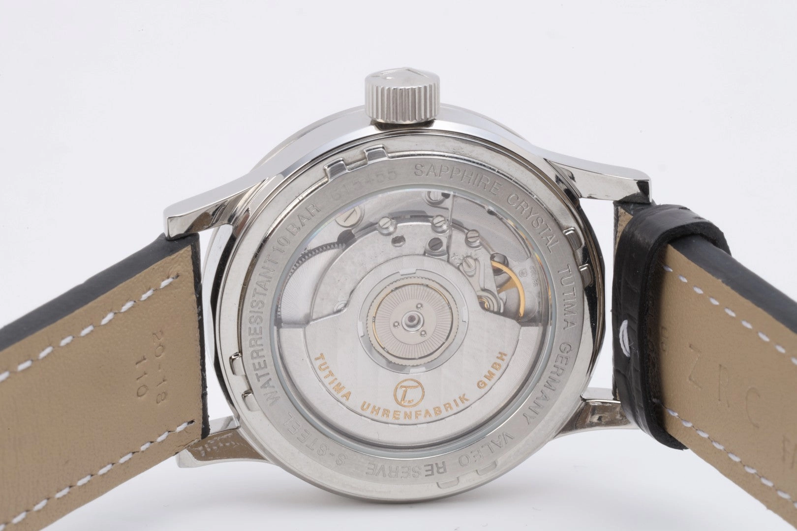 Tutima Valeo Reserve 644-01 Stainless Steel 38mm Watch