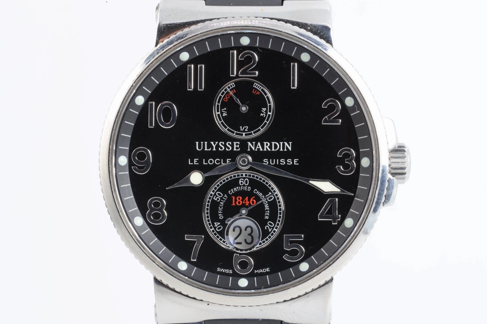 Ulysse Nardin Maxi Marine Chronometer 263-33 Stainless Steel 41mm Men's Watch