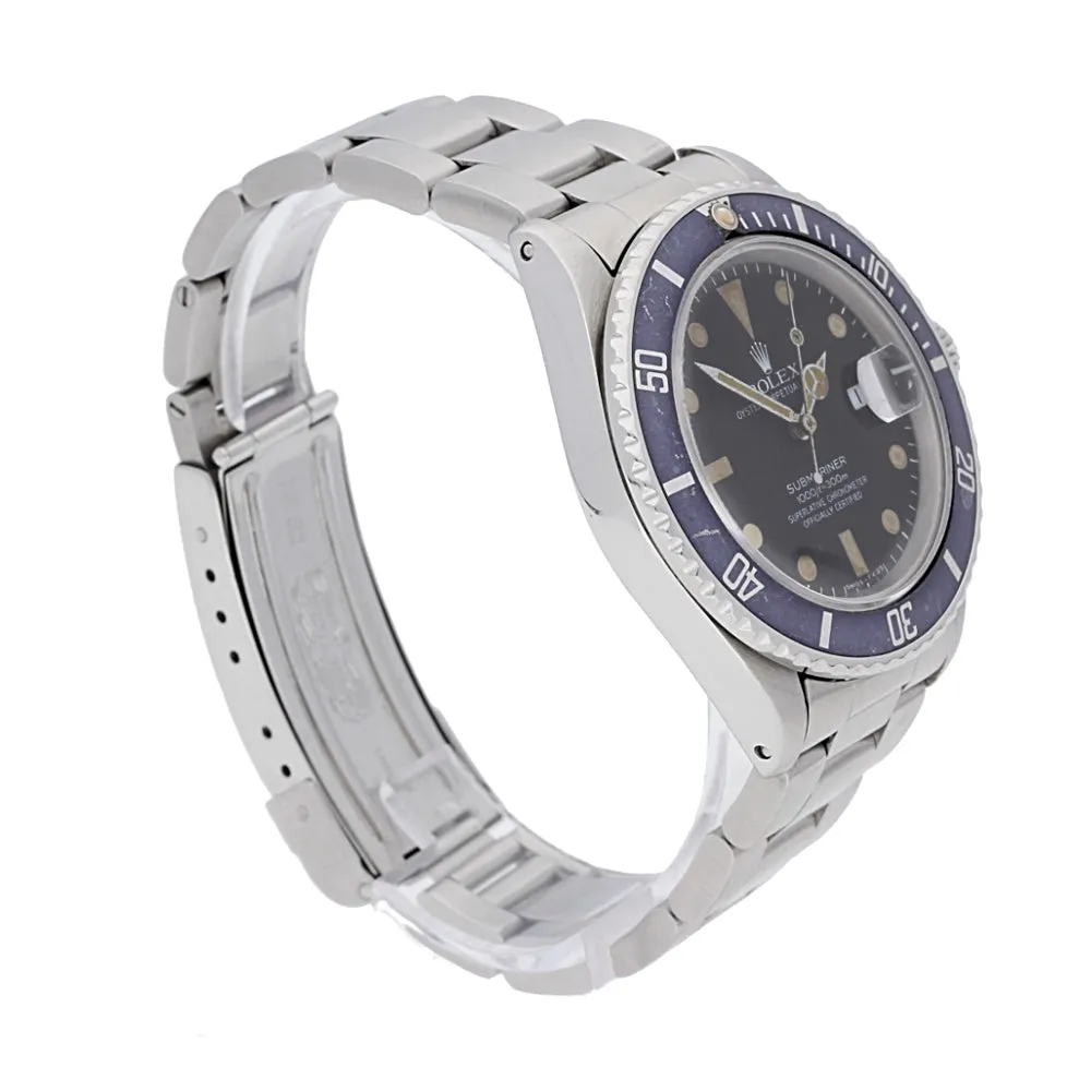 Vintage Rolex Submariner Date 1980s Lovely Patina Watch, 168000