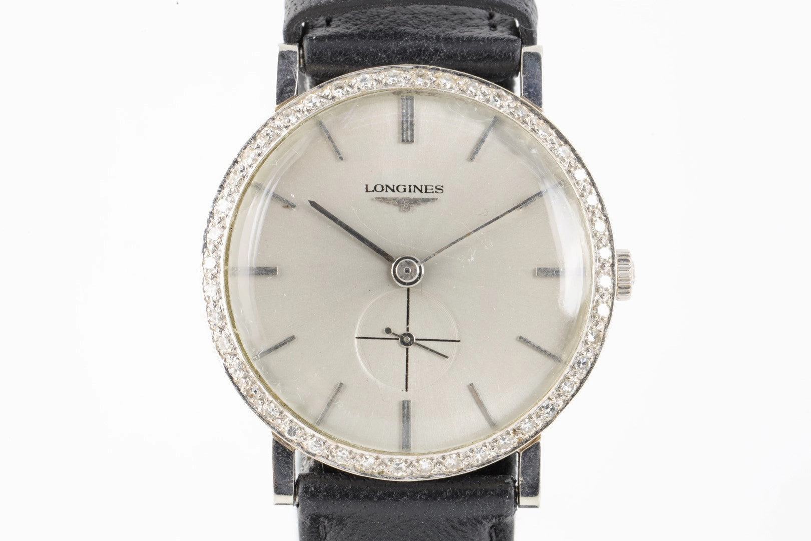 Vintage Longines 18K White Gold 33mm Men's Watch