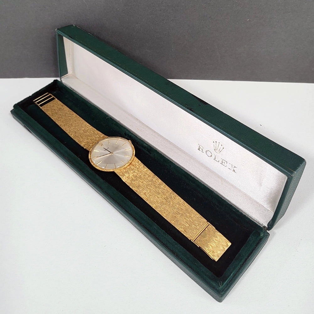 Vintage Rolex 18ct Yellow Gold Cellini 1980's 33mm Manual Watch