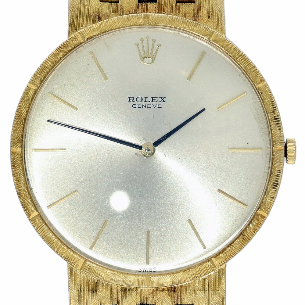Vintage Rolex 18ct Yellow Gold Cellini 1980's 33mm Manual Watch