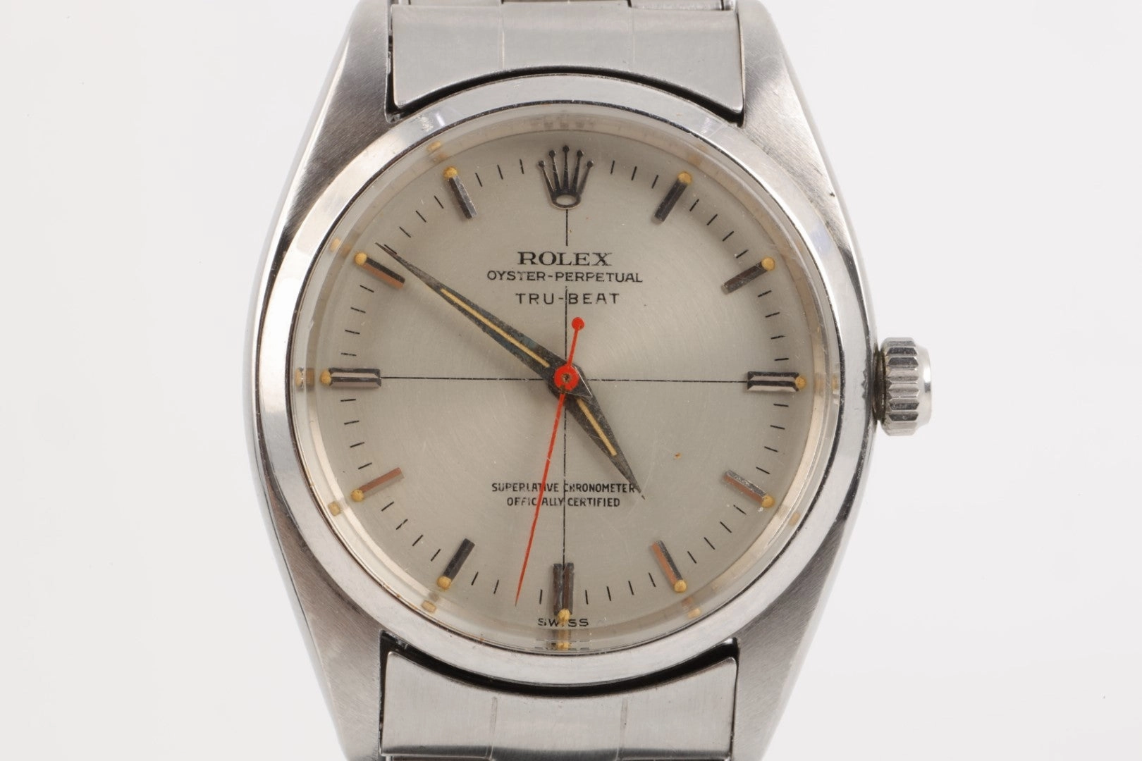 Vintage! Rolex 6556 "Tru Beat" 34mm Stainless Steel Watch