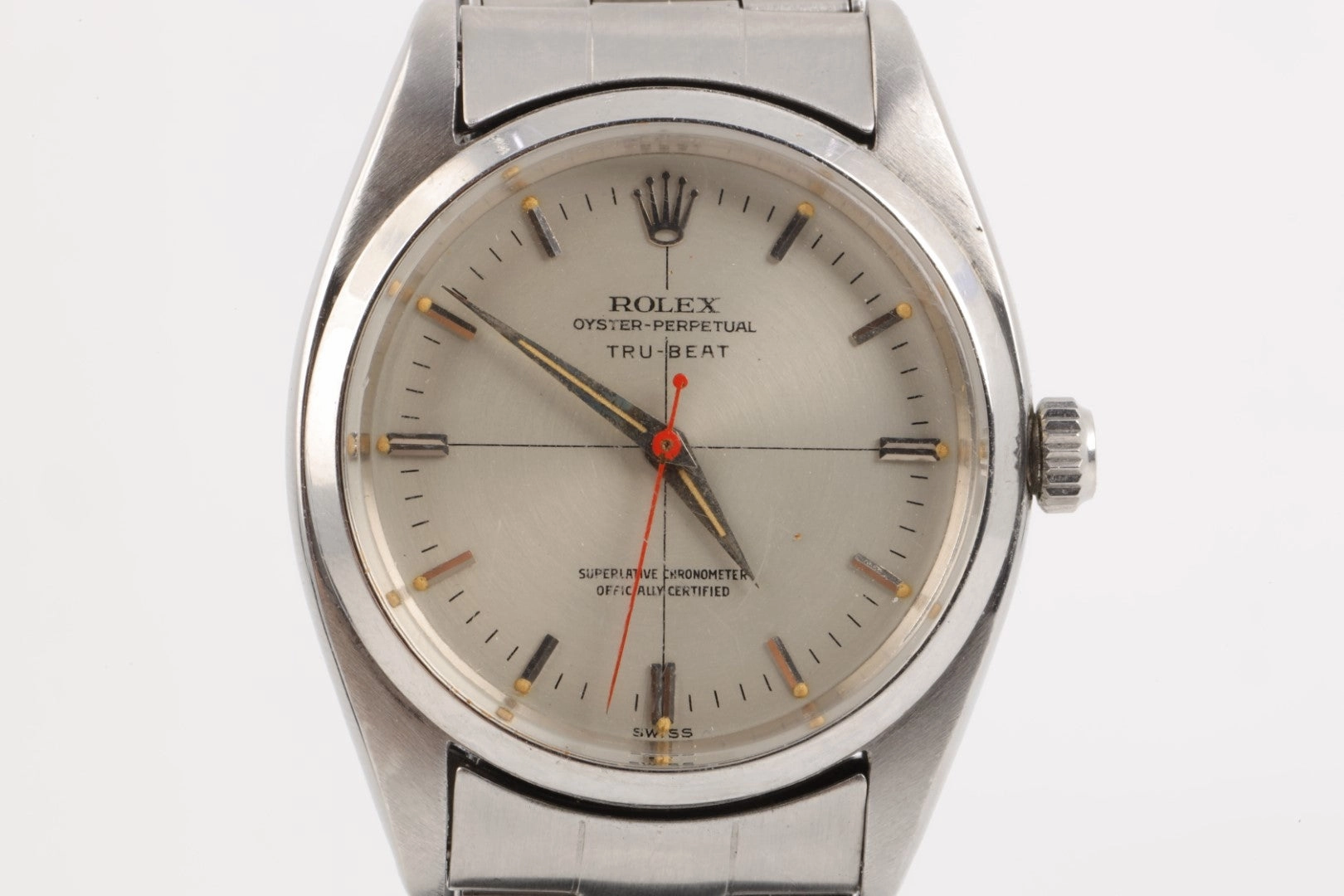 Vintage! Rolex 6556 "Tru Beat" 34mm Stainless Steel Watch